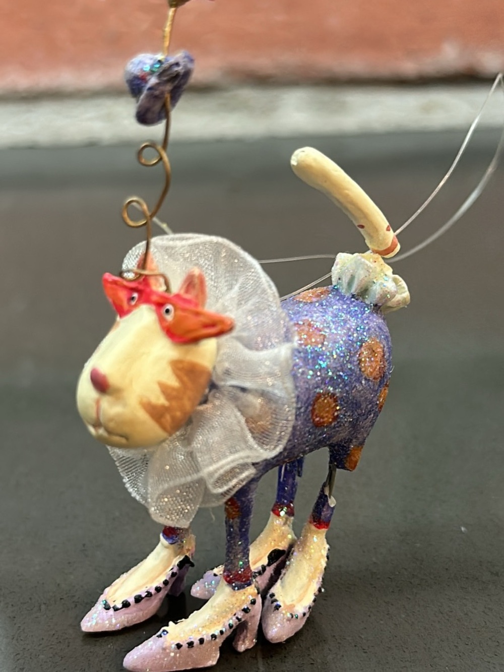 Patience Brewster Krinkles Cat Figurine Ornament